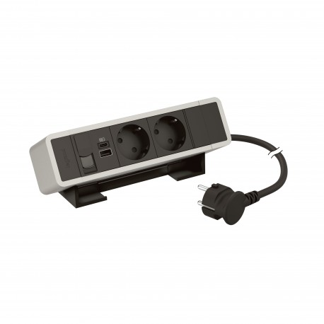 655137AB LEGRAND EN-LIGNE 2TO+USB AC+1 RJ45 AL
