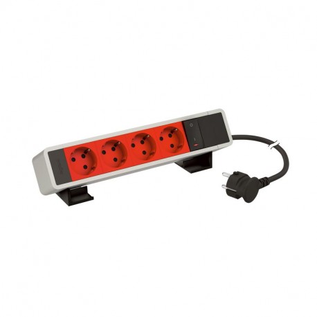 655139AB LEGRAND IN-ONDESK 4X2P+T ROJ+INT AL 2M