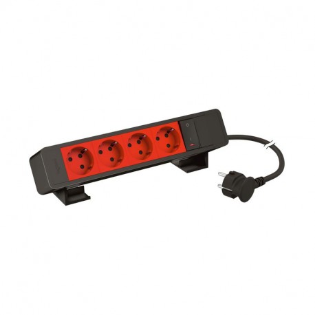 655139BK LEGRAND IN-ONDESK 4X2P+T ROJ+INT NG 2M
