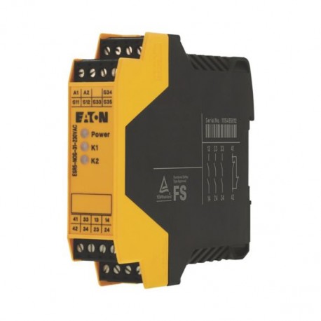 ESR5-NOS-31-230VAC 153152 EATON ELECTRIC Modules de sécurité arrêt d'urgence/protecteur mobile, 230VAC, 3 ci..