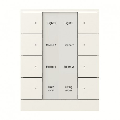 2CKA006330A0072 SB/U8.0.1-884 NIESSEN Pulsador Tenton, 8 Kanäle, BL Mate