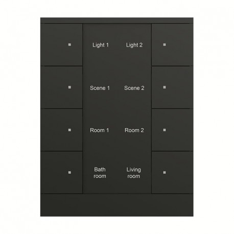 2CKA006330A0073 SB/U8.0.1-885 NIESSEN Pulsador Tenton, 8 Kanäle, NG Mate