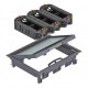 GES6-2 KU 7011 7429588 OBO BETTERMANN Set portamec., Per montaggio universale, grigio ferro, 7011, poliammid..