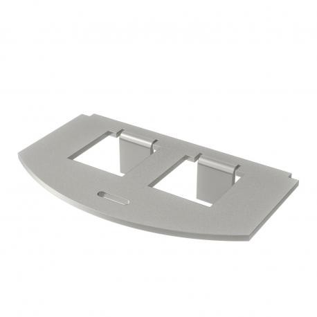 MP R2 2F 7408808 OBO BETTERMANN Montageplatte P/GES R2 P/2X F-TYP, MP-R2 2F