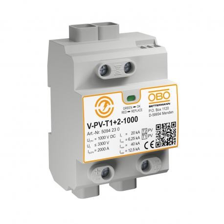 V-PV-T1+2-1000 5094230 OBO BETTERMANN ARRESTER COMBINED V-PV