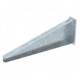 AW 80 61 FT 6417833 OBO BETTERMANN Escuadra reforzada, para pared o perfil, B610mm, galvanizado en caliente ..
