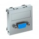 MTG-VGA S AL1 6104616 OBO BETTERMANN Prendere multimediale, VGA, con connessione a vite, 45x45mm, alluminio ..
