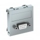 MTG-DB9 S AL1 6104640 OBO BETTERMANN Prendere multimediale, D-Sub 9, con connessione a vite, 45x45mm, allumi..