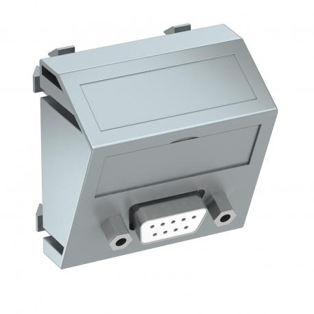 MTS-DB9 S AL1 6104652 OBO BETTERMANN Prendere multimediale, D-Sub 9, con connessione a vite, 45x45mm, allumi..