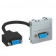 MTG-VGA F AL1 6104664 OBO BETTERMANN Prenez multimédia, VGA, avec câble de connexion, 45x45mm, aluminium laq..