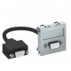 MTG-DB9 F AL1 6104688 OBO BETTERMANN Prendere multimediale, D-Sub 9, con cavo di collegamento, 45x45mm, allu..