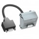 MTS-DB9 F AL1 6104700 OBO BETTERMANN Prendere multimediale, D-Sub 9, con cavo di collegamento, 45x45mm, allu..