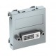MTG-DVI S AL1 6104736 OBO BETTERMANN Toma multimedia, DVI MTG-DVI S AL1, con tornillo de conexión 45x45mm Po..