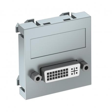 MTG-DVI S AL1 6104736 OBO BETTERMANN Prenez, DVI, multimédia avec connexion à vis, 45x45mm, aluminium laqué,..