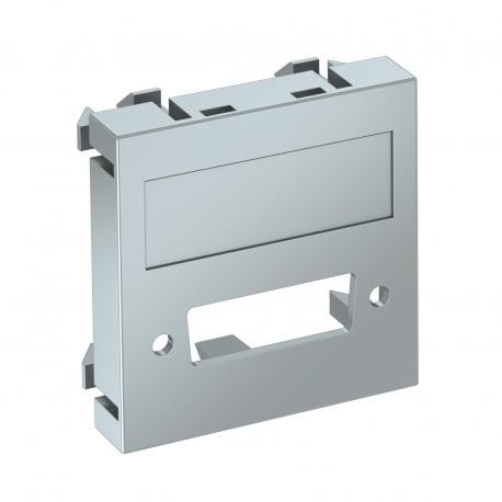 MTG-DV O AL1 6104784 OBO BETTERMANN Toma multimedia, DVI, sin toma de conexión, 45x45mm, Aluminio lacado, Po..