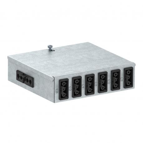 UVS-6S2SA 6108012 OBO BETTERMANN distributeur d'énergie UVS, avec connecteur, 160x150x48, acier, St