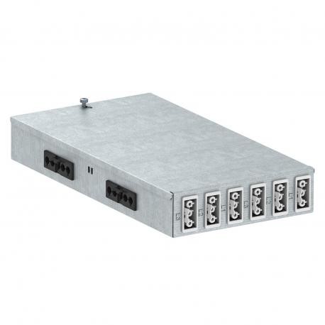 UVS-6S6W2SA 6108016 OBO BETTERMANN distributeur d'énergie UVS, avec connecteur, 160x300x48mm, acier, St
