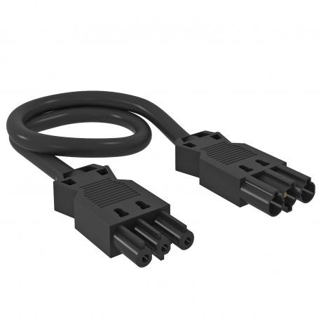 VL-3Q2.5 H3 SW 6108452 OBO BETTERMANN Verlängerungskabel Querschnitt 3x2,5 mm², L3000mm, Schwarz,