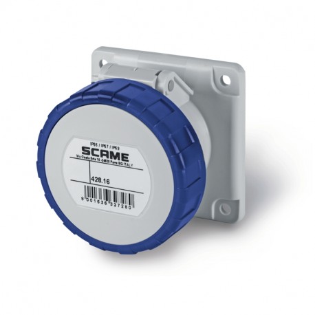 428.1664/R SCAME EINBAU-STECKDOSE IP66/IP67 3P+E 16A