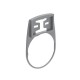 LPFXAU105G LOVATO LEG.HOLDER FOR 15X27MM LABELS FLAT GRAY