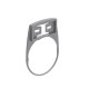 LPFXAU100G LOVATO LEG.HOLDER FOR 12X27MM LABELS FLAT GRAY
