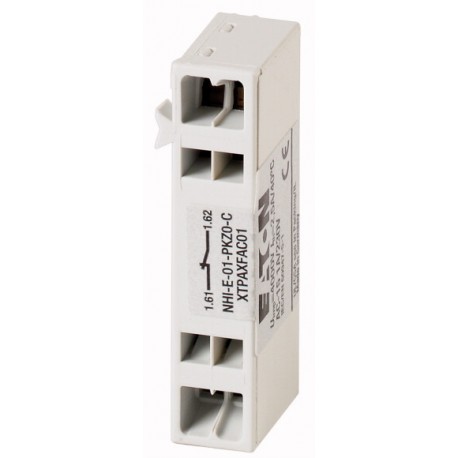 NHI-E-01-PKZ0-C 229682 XTPAXFAC01 EATON ELECTRIC Contact auxiliaire normal, 1 O, montage encastré, raccordem..