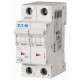 PLS6-C1/2-MW 242865 EATON ELECTRIC Miniature circuit breaker (MCB), 1A, 2p, type C characteristic