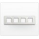 C4802/4BN BTCINO LU-PLATE 2X4M WHITE