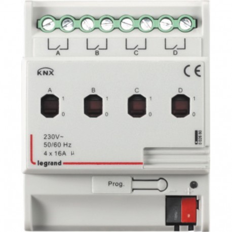 002680 LEGRAND KNX-CONTR.ON-OFF 4S 16A DIN
