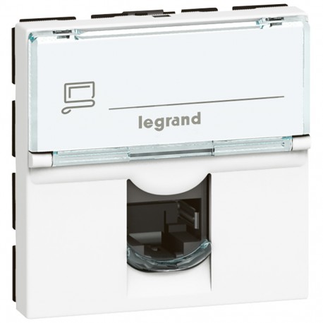076593 LEGRAND BASE MÓVEL RJ45 C6 STP 90D BL