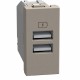 YG4191AA BTCINO LW-БАЗА USB A+A 3А 15 Вт 1М ST