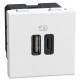 YW4287C2 BTCINO BASE LW USB A+C 3A 15W 2M WH