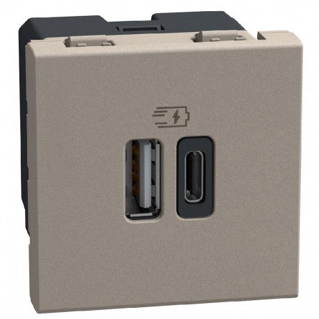 YG4287C2 BTCINO BASE LW USB A+C 3A 15W 2M ST