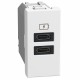YW4191CC BTCINO BASE LW USB C+C 3A 15W 1M WH