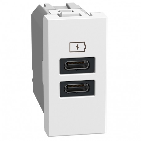 YW4191CC BTCINO BASE LW USB C+C 3A 15W 1M WH