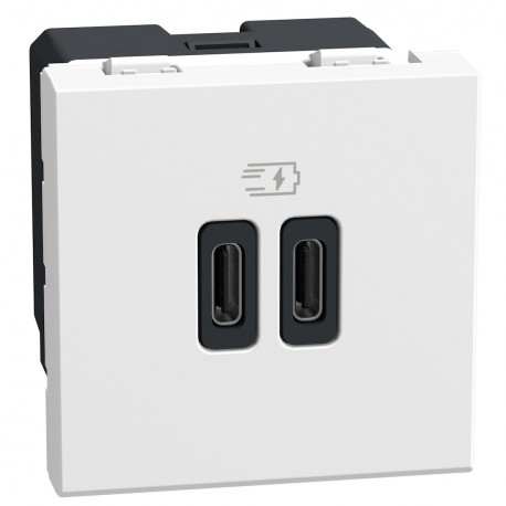 YW4286C2 BTCINO LW-БАЗА USB C+C 3А 15 Вт 2 м WH