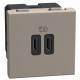YG4286C2 BTCINO BASE LW USB C+C 3A 15W 2M ST