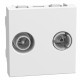 YW4217M2D BTCINO TV/R-SAT UNICA 2 M WH