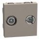 YG4217M2D BTCINO LW-BASE TV/R-SAT UNICA 2M ST