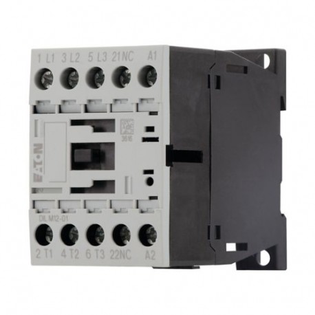 DILM12-01(*VDC) 276885 EATON ELECTRIC Contactor de potencia Conexión a tornillo 3 polos + 1 NC 12 A 5,5 kW 4..