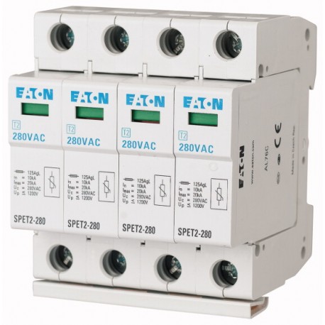 SPB-12/280/4 285082 SPET2-280/4 EATON ELECTRIC Защитный разрядник в сборе, 4 фазы, 280 В перем. тока, 4x10 кА