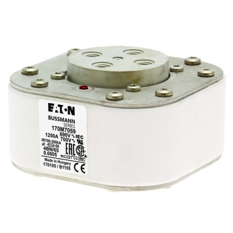 WG 105 T.TOROIDAL 70004528 EATON ELECTRIC Fuse-link, high speed, 1250 A, AC 690 V, size 4, 67 x 105 x 105 mm..