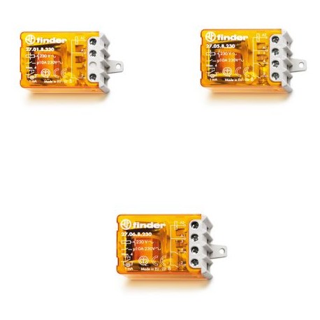 02700 FINDER Module for series 27 illuminated pushbuttons (230 V AC applications).