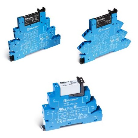 380102400060 FINDER Series 38 Interfaces modulaires à relais (EMR ou SSR) 0.1-2-6-8 A