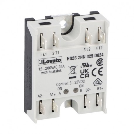 HS2B2NN025D024 LOVATO HALBLEITER-RELAIS 2P 25A