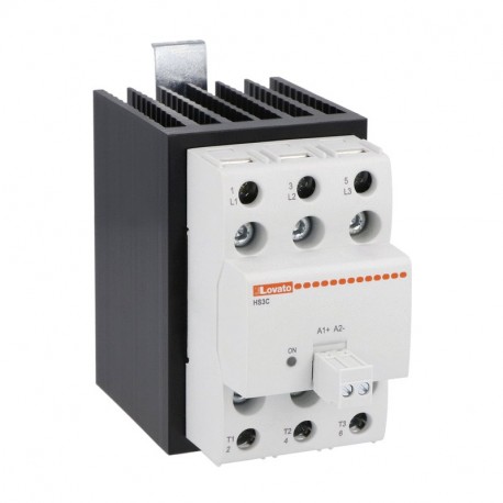 HS3C6HV025A230 LOVATO SOLID STATE RELAY 3P 25A WITH HEAT SINK
