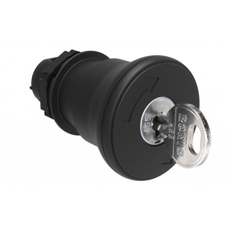 LPCB6842R622E LOVATO BLACK MUSHROOM-HEAD ACTUATOR 40MM