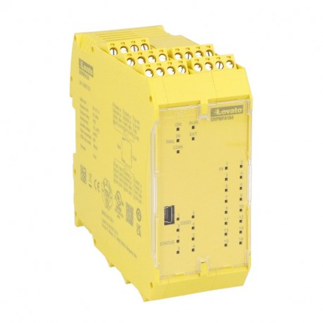 SRPMFA164 LOVATO Modulo di sicurezza programmabile SRP multifunzione, alim. Aux. 24 V CC, fino a CAT.4