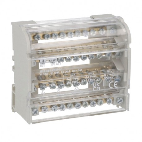 ACB4P100G11 LOVATO Splitter modulare in scala 4P 100A 11 TERMINALI