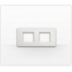 C4802/2BN BTCINO LU-PLAQUE DE 2X2 BLANC